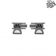 Set 2 google swivel clips type 2 19mm foliage green frog industries® (fi-009162-fg)