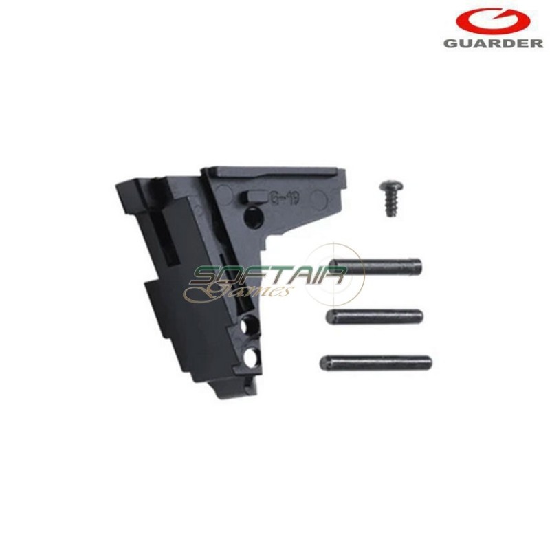 Steel rear chassis per marui glock 19 gbb guarder (glk-157)