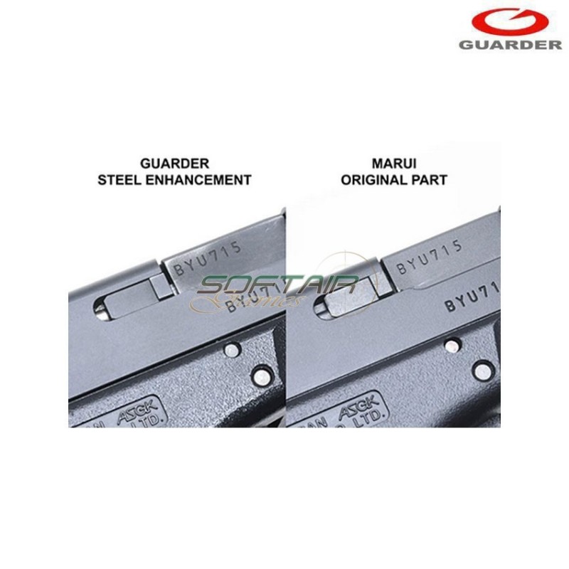 Dummy ejector in acciaio per marui glock 19 guarder (glk-166)