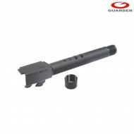 Canna esterna in acciaio filettata 14mm ccw per marui glock 18 guarder (glk-48-bk)
