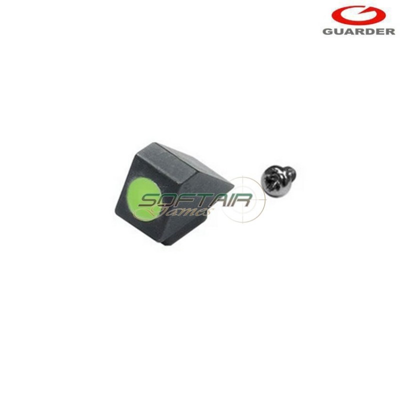 Tacca di mira night green in acciaio per marui glock guarder (glk-73-green) Tacca di mira night green in acciaio per marui glock guarder (glk-73-green)