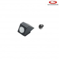 Night white steel rear sight for marui glock guarder (glk-73-white)