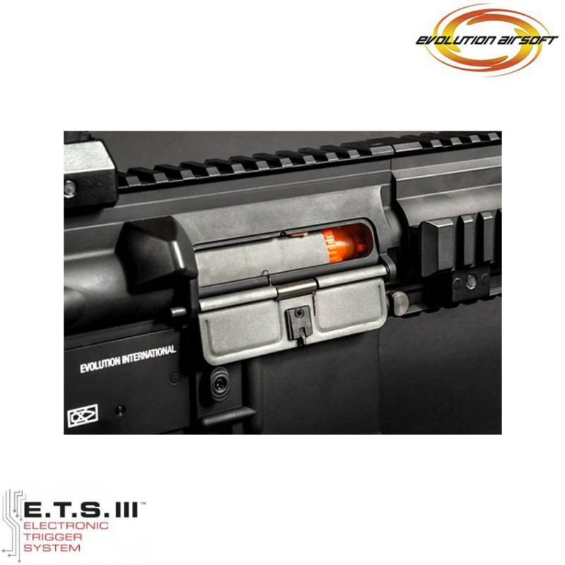 Fucile elettrico e-416 cqb ets black evolution airsoft (ea-eh17ar-ets)