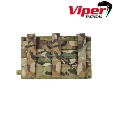 Triple elastic magazines pouch green viper tactical (vit-vtmagplg)