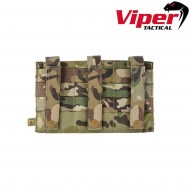 Tasca porta caricatori tripla elastica green viper tactical (vit-vtmagplg)