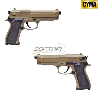 Electric pistol m92 tan aep full set mosfet version cyma (cm-cm126upt)