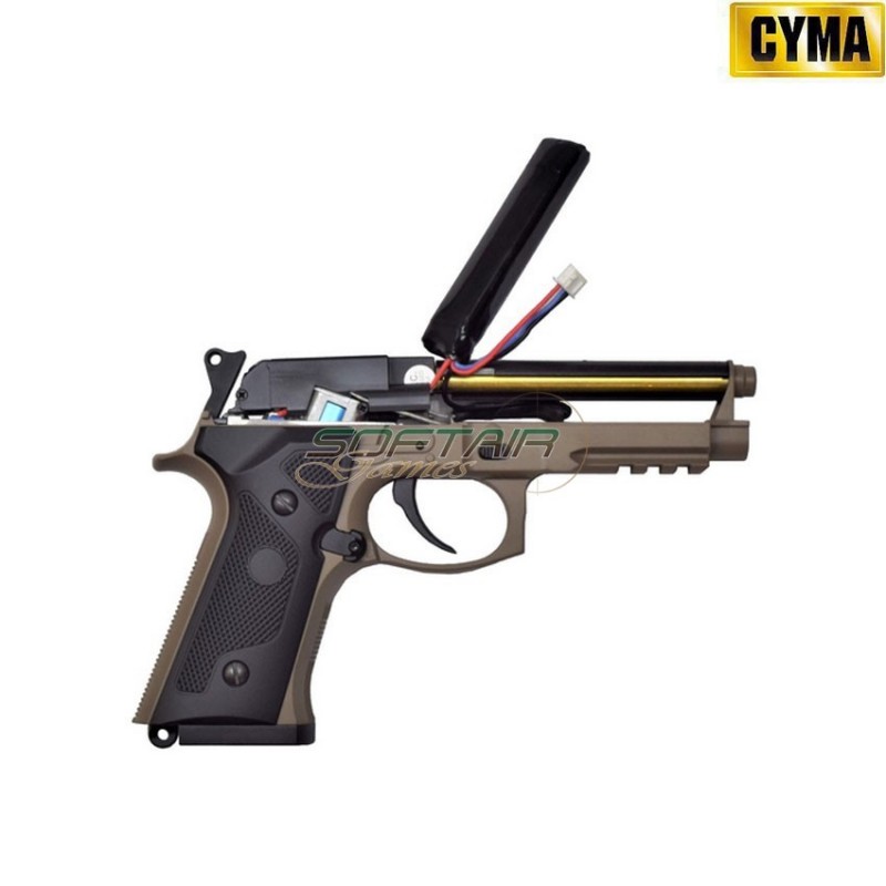 Pistola elettrica m9a3 tan aep full set mosfet version cyma (cm-cm132upt)
