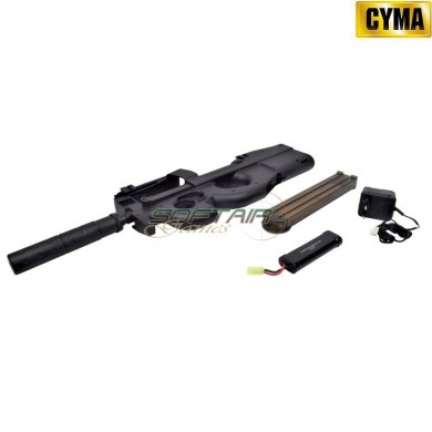 Electric rifle p90 silencer black cyma (cm060b)
