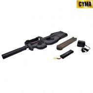 Electric rifle p90 silencer black cyma (cm060b)