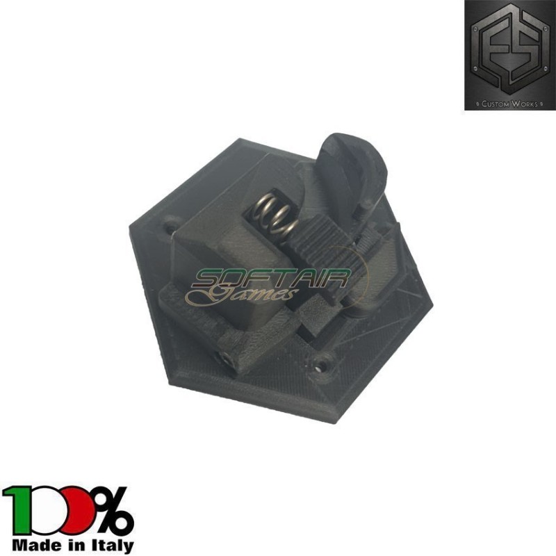 Fondina rigida fast MOLLE system per mk23 versione sinistra black base e.s. custom works (escw-52)