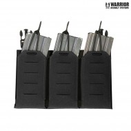 Laser cut detachable triple bungee 5.56 panel black Warrior Assault systems (w-lc-dfp-tb-556p-blk)