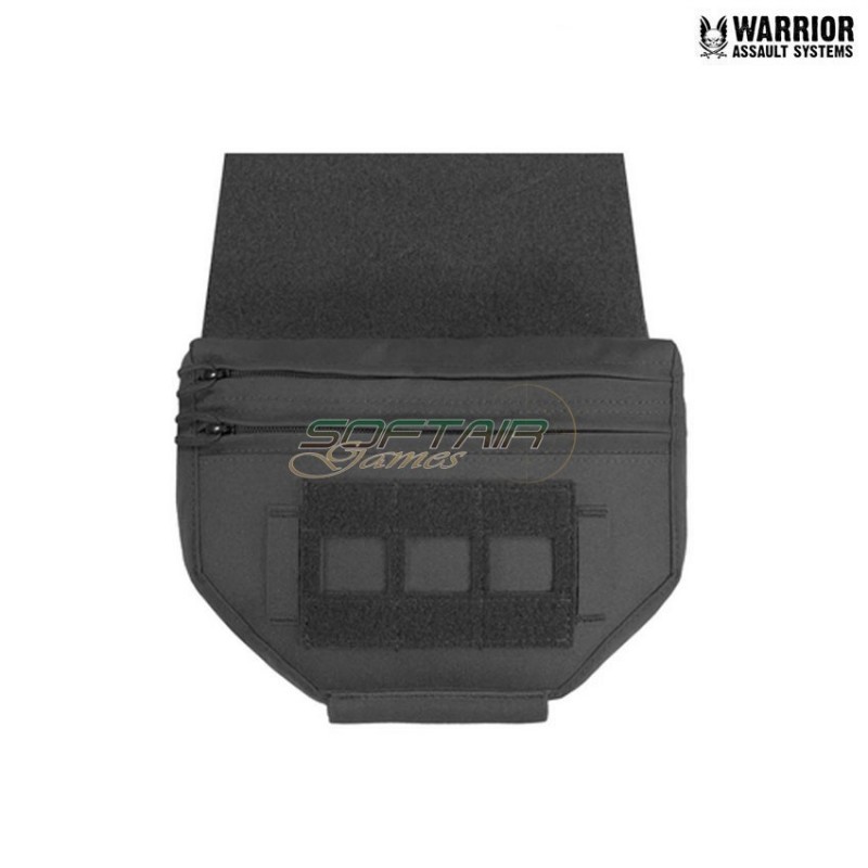 Laser cut tasca drop down velcro utility black Warrior Assault Systems (w-lc-ddvup-blk)