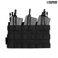 Tasca removibile tripla open top black warrior assault systems (w-eo-dfp-tmop-blk)