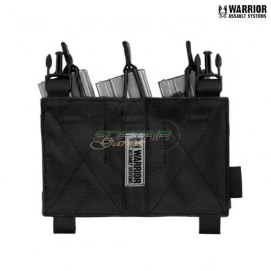 Removable triple open top mag pouch black warrior assault systems (w-eo-dfp-tmop-blk)