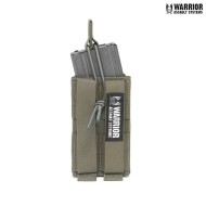 Single fast open m4 5.56mm magazine pouch ranger green warrior assault systems (w-eo-smop-rg)