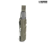 Single fast open m4 5.56mm magazine pouch ranger green warrior assault systems (w-eo-smop-rg)