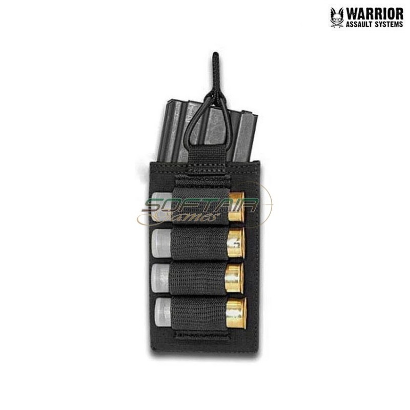 Single Open 5.56 Shotgun Pouch black Warrior Assault Systems (w-eo-smop-bsg-blk)