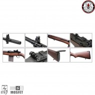 Fucile elettrico etu type 57 r.o.c. m14 gr14 real wood stock g&g (gg-gr14etu)