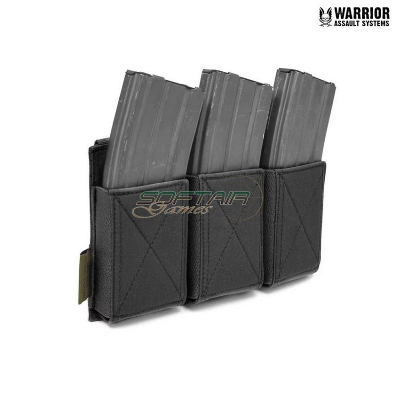Emp Triple Elastic Magazine Pouch black Warrior Assault Systems (w-eo-temp-blk)