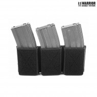 Velcro Emp Triple Elastic Magazine Pouch black Warrior Assault Systems (w-eo-tvmp-blk)