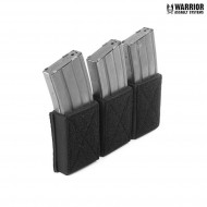 Velcro Emp Triple Elastic Magazine Pouch black Warrior Assault Systems (w-eo-tvmp-blk)