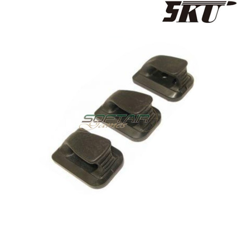 Set 3 Base plate black per caricatore marui glock series 5ku (5ku-58-b)