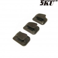 Set 3 Base plate black for marui glock series 5ku magazine (5ku-58-b) Set 3 Base plate black for marui glock series 5ku magazine (5ku-58-b)