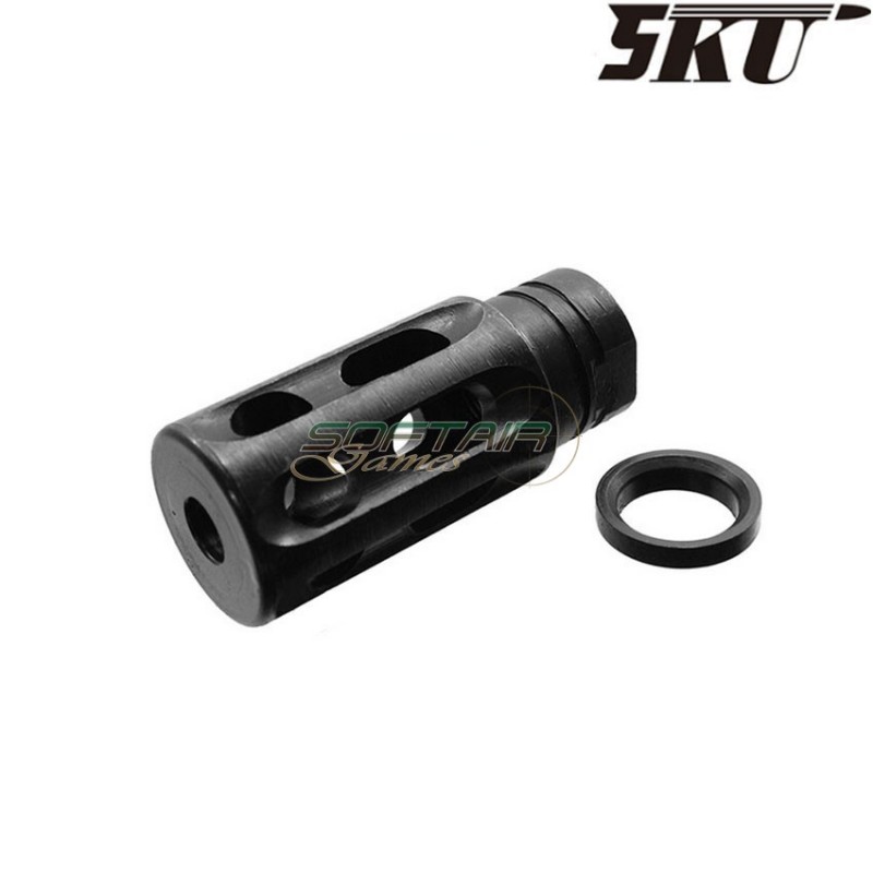 Spegnifiamma notalon breacher brake black 14mm ccw 5ku (5ku-98)