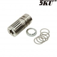 Flash hider KAC style SR15 silver 14mm ccw 5ku (5ku-105) Flash hider KAC style SR15 silver 14mm ccw 5ku (5ku-105)
