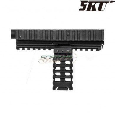 ULTRALIGHT vertical grip for weaver 20mm BLACK 5ku (5ku-107)