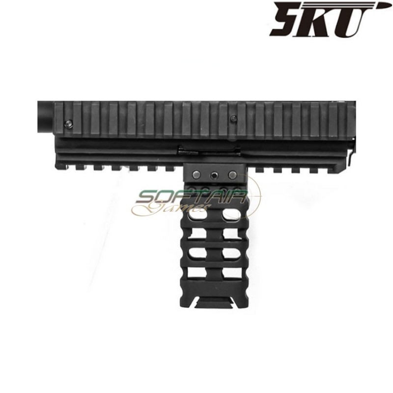 ULTRALIGHT vertical grip for weaver 20mm BLACK 5ku (5ku-107)