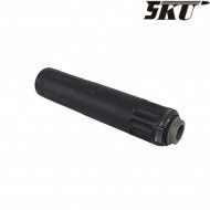 AAC SR5 silencer 14mm ccw black 5ku (5ku-109) - Softair Games