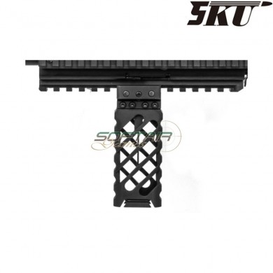 ULTRALIGHT-45 long vertical grip for weaver 20mm BLACK 5ku (5ku-111-45)