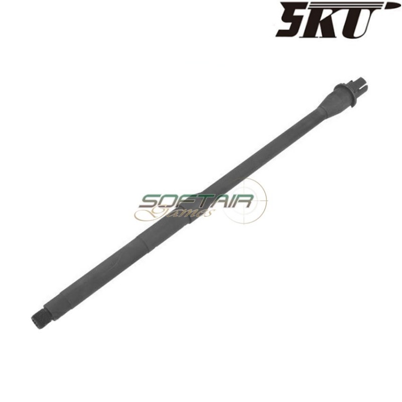 Black mid-lenght outer barrel 16" for aeg m4 5ku (5ku-130)