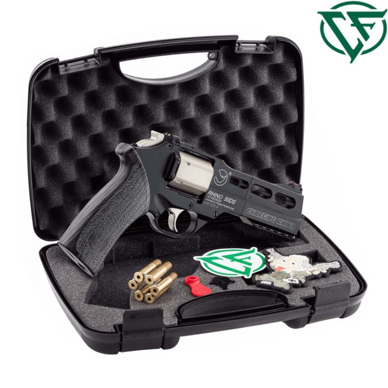 Revolver LIMITED EDITION a co2 full metal black CHARGING RHINO Chiappa Firearms (cf-160-097) Revolver LIMITED EDITION a co2 full metal black CHARGING RHINO Chiappa Firearms (cf-160-097)