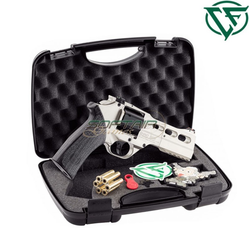 Revolver LIMITED EDITION a co2 full metal silver CHARGING RHINO Chiappa Firearms (cf-160-099) Revolver LIMITED EDITION a co2 full metal silver CHARGING RHINO Chiappa Firearms (cf-160-099)