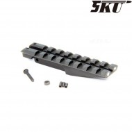AK Rear Sight Metal Rail black 5ku (5ku-146)