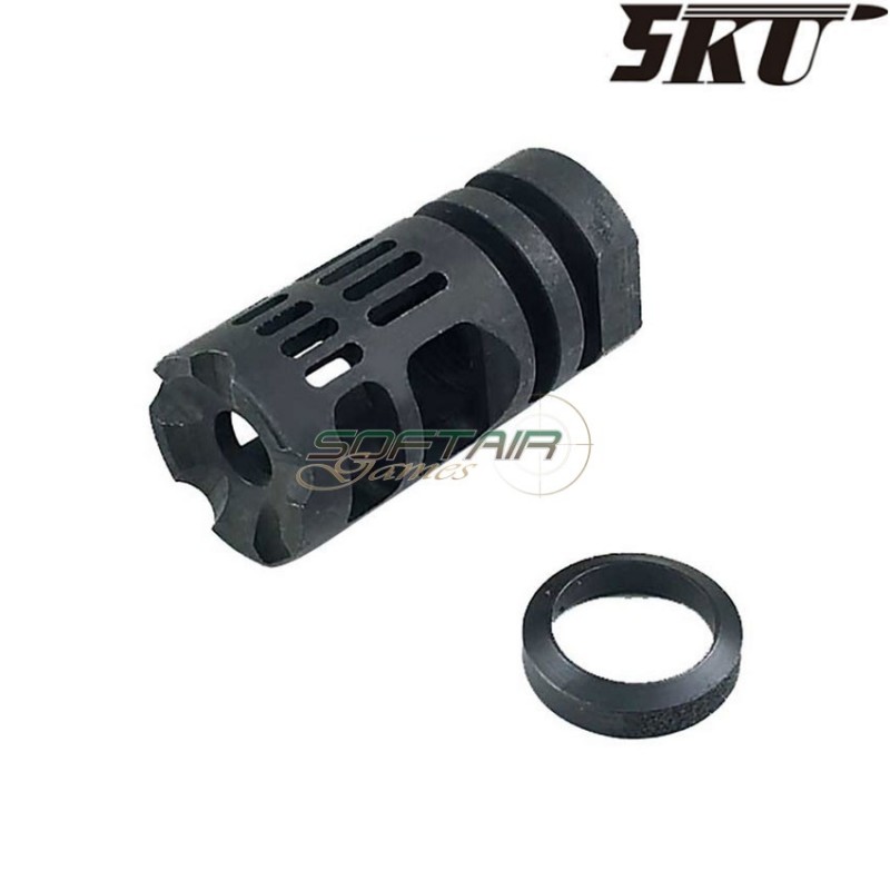 Flash hider gamma 556 black 14mm ccw 5ku (5ku-165)