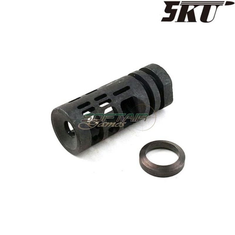 Spegnifiamma gamma 762 black 14mm ccw 5ku (5ku-166)