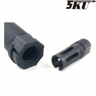 Black SOCOM 556 MINI MONSTER silencer QD type A 14mm CCW 5ku (5ku-184-a)