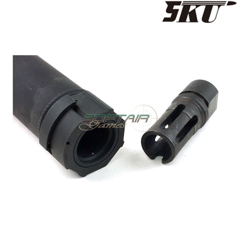 Silenziatore black SOCOM 556 RC MONSTER QD type A 14mm CCW 5ku (5ku-185-a)