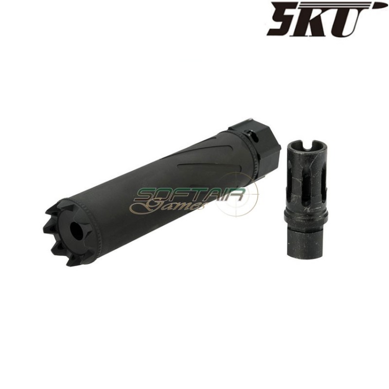 Silenziatore black SOCOM 556 MG MONSTER QD type B 14mm CCW 5ku (5ku-186-b)