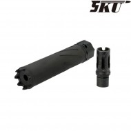 Silenziatore black SOCOM 556 MG MONSTER QD type B 14mm CCW 5ku (5ku-186-b)