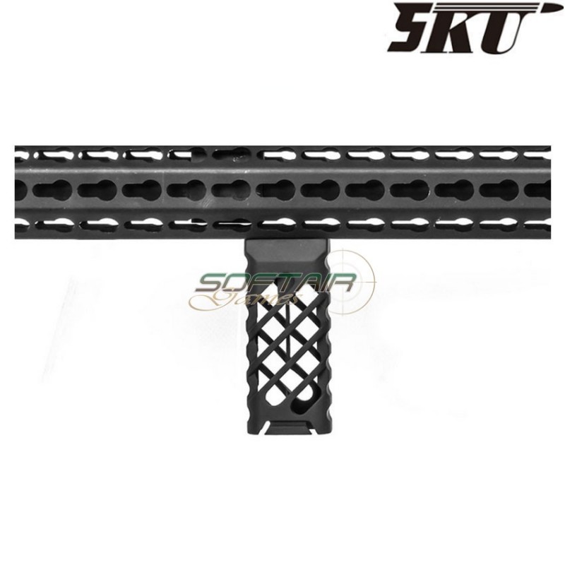Grip verticale ULTRALIGHT-45 long per keymod BLACK 5ku (5ku-194-45)