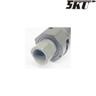 Black SOCOM 556 RC MONSTER silencer QD type B 14mm CCW 5ku (5ku-185-b)