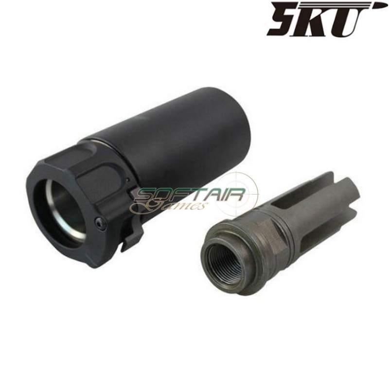 Silenziatore sf mini warden 14mm ccw black v.2 5ku (5ku-217-b-2)