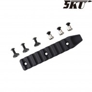 Slitta 9 slots per keymod & LC black 5ku (5ku-239)