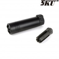 Silenziatore sf 556 mini socom 14mm ccw black 5ku (5ku-243-bk)