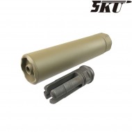 Silenziatore sf 556 socom 14mm ccw tan 5ku (5ku-244-t)