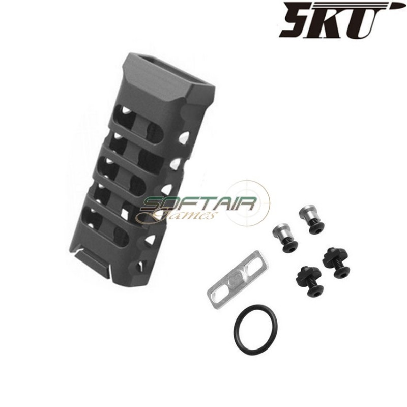 ULTRALIGHT long vertical grip for keymod & LC BLACK 5ku (5ku-254)
